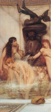 strigils and sponges Romantic Sir Lawrence Alma Tadema Oil Paintings